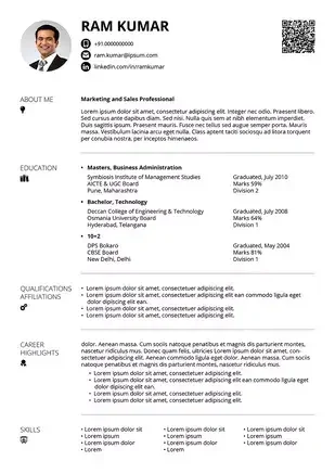 Resume Formats In Word And Pdf