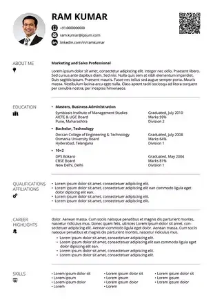 cv format bd pdf download