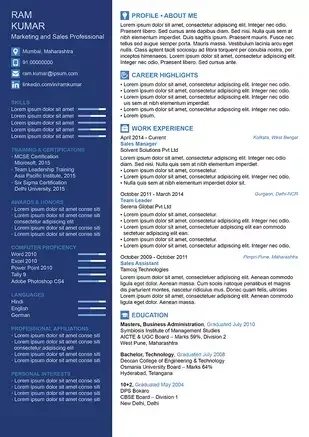 Attractive Resume Templates Free Download Indian - Skushi